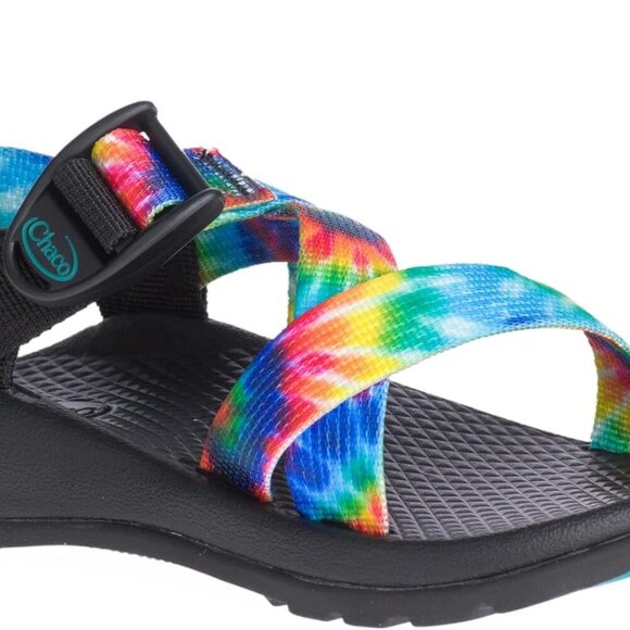 Unisex Child Sandal Tie Dye Size 6 Big Kid Rubber Sole Polyester Buckle - Picture 5 of 9